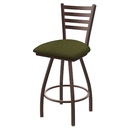 Holland Bar Stool Co 36" Swivel X-Tall Bar Stool, Brnz Finish, Graph Parrot Seat X410